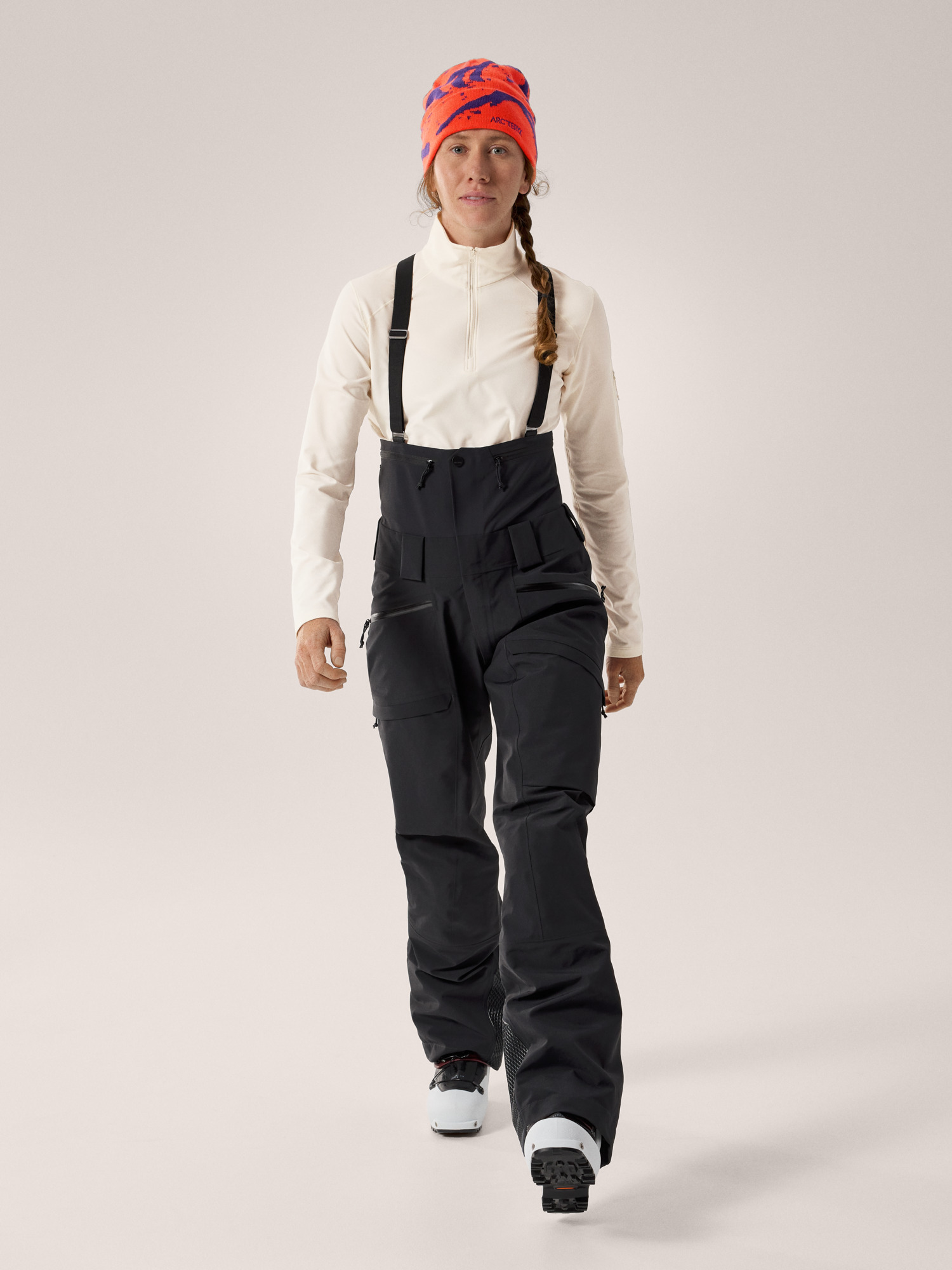 F25-X000009232-Ski-Guide-Bib-Pant-Black-Women-s-Front-View
