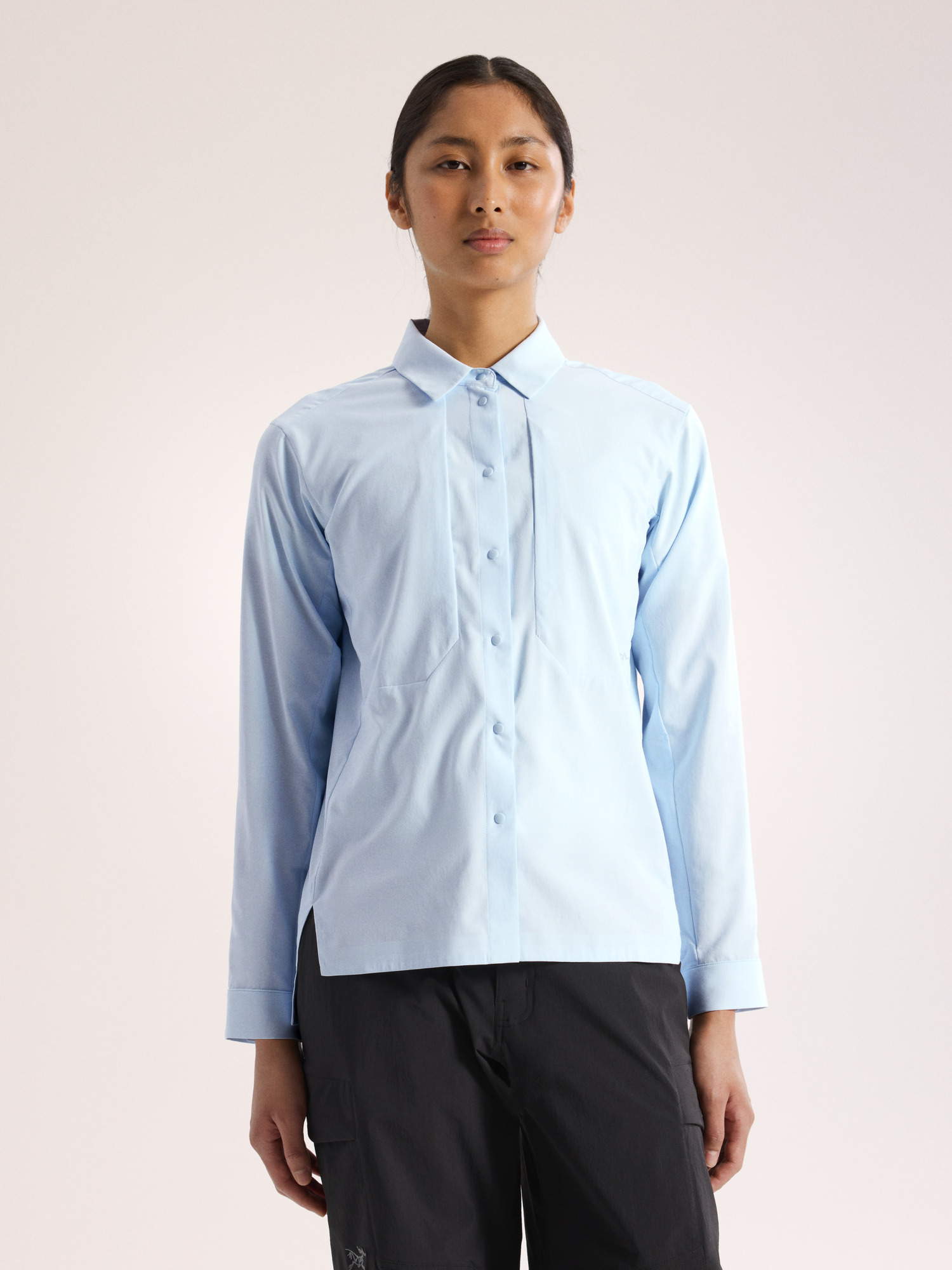 S26-X000009497-Sima-Shirt-LS-Alpine-Blue-Women-s-Front-View